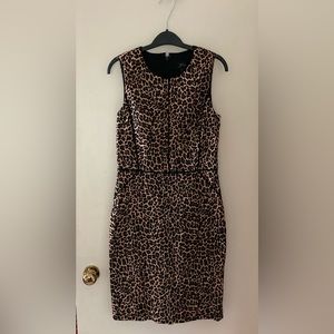 Jcrew Sheath dress in leopard bi-stretch cotton -4